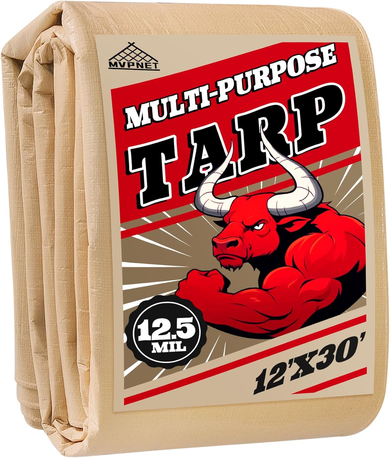 Outdoor Furniture Heavy Duty - 12x30 Heavy Duty Waterproof Tarp, 12.5mil,