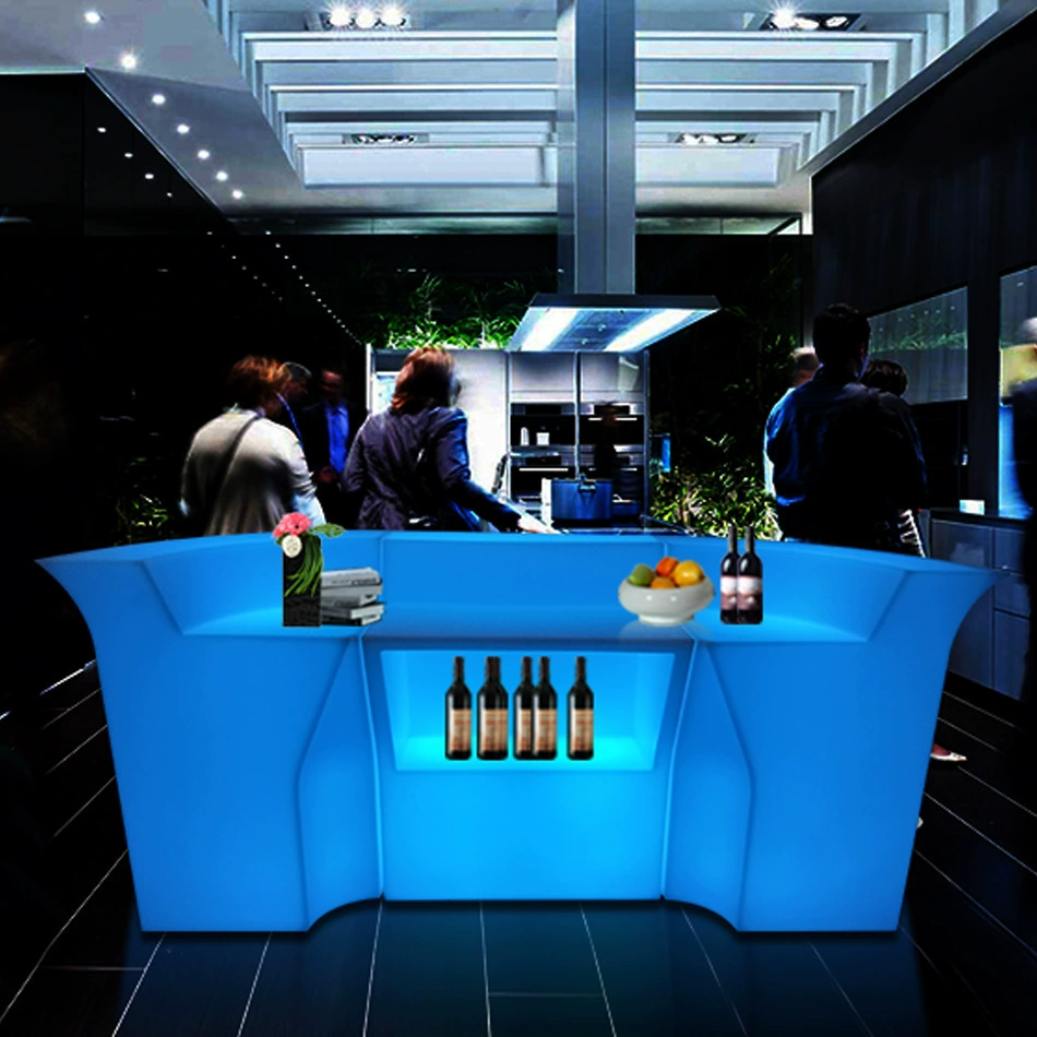 Outdoor Furniture Rental For Party - Outdoor Event Bar Counter Set Glowing
