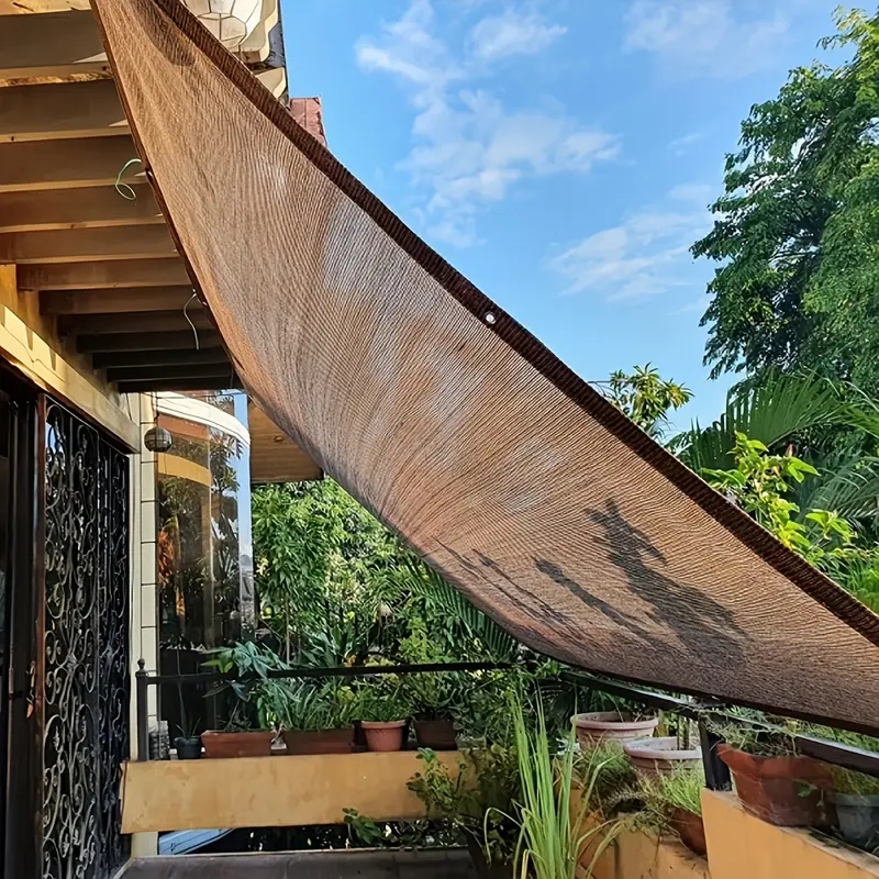 Outdoor Furniture Hdpe - Stylish Coffee-Tone HDPE Shade Netting: Perfect