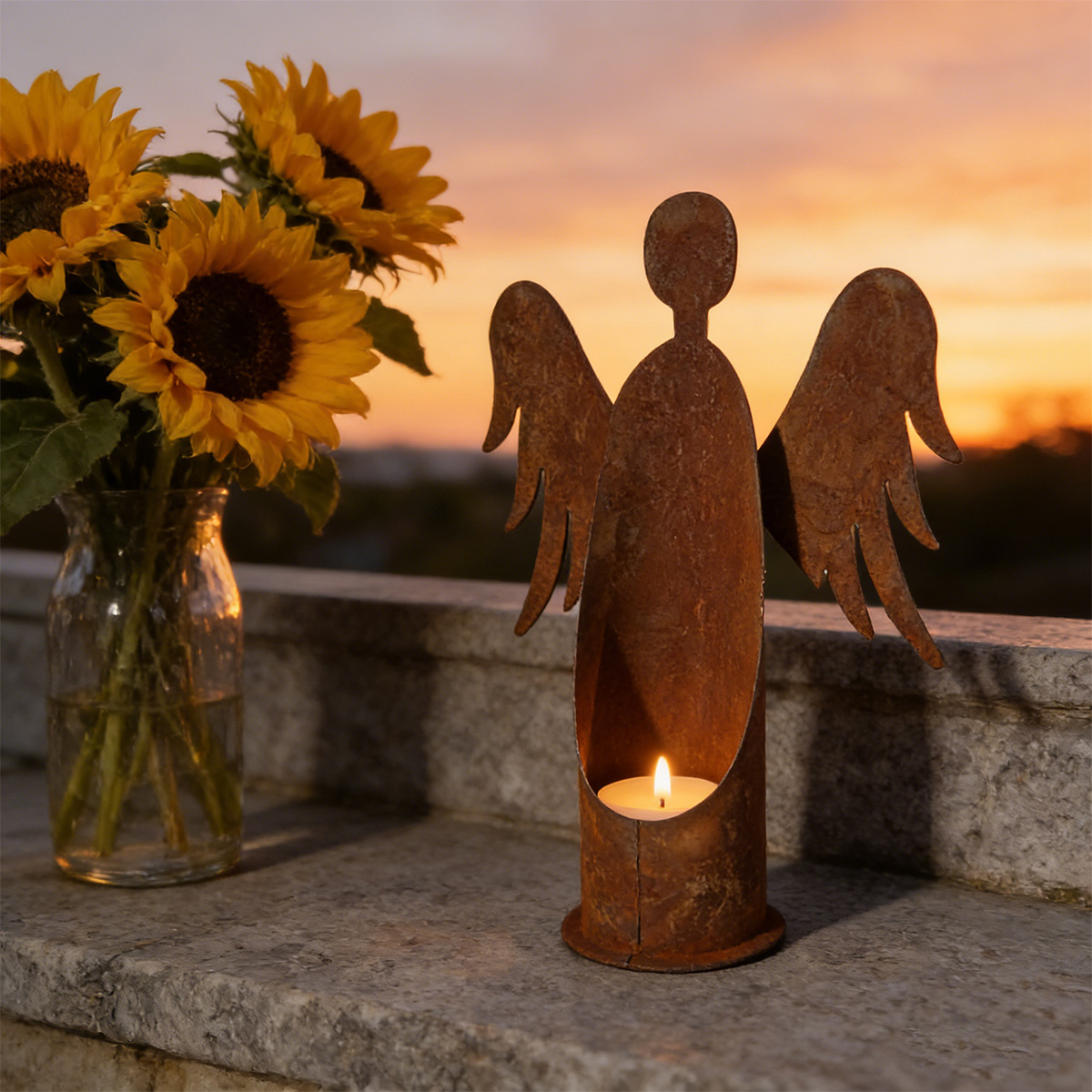 1Pc Iron Garden Sculpture, Vin – Outdoor Furniture Usa Bewertung und Preis
