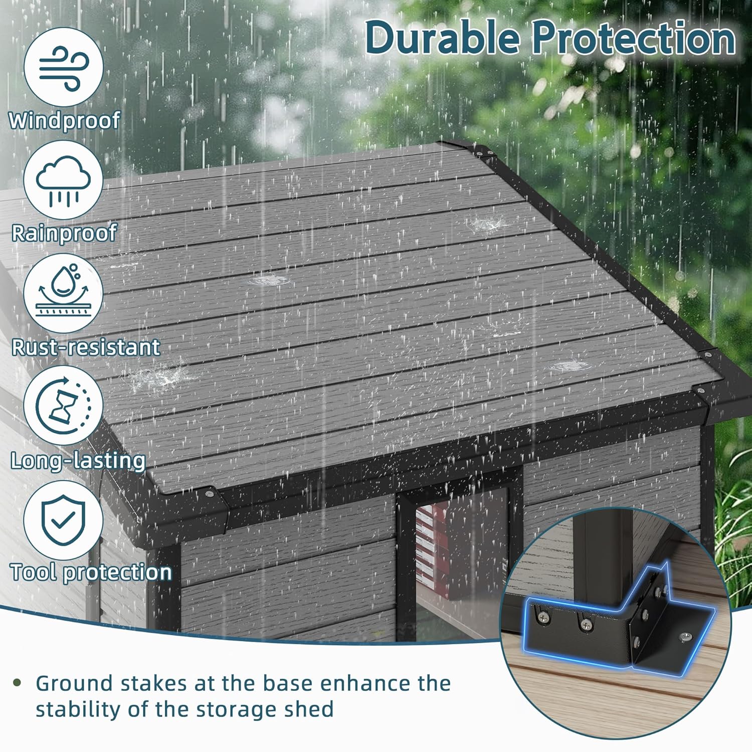 6X4 FT Outdoor Shed, Plastic S – Outdoor Furniture With Storage Bewertung und Preis