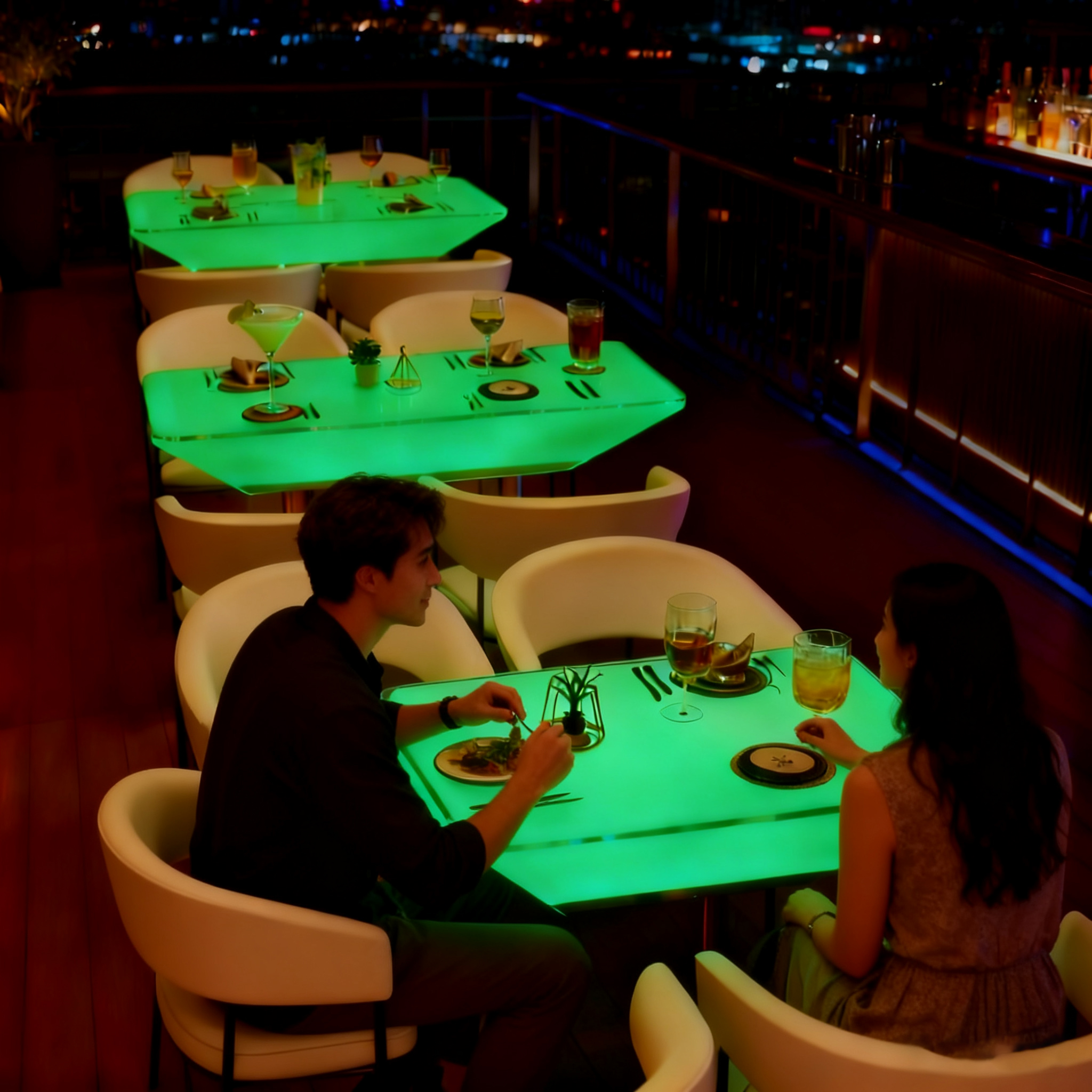 LED Decorative Dining Table Re – Outdoor Furniture Rental For Party Bewertung und Preis