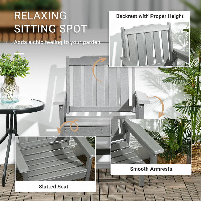 All-Weather Patio Chair, HDPE  – Outdoor Furniture Hdpe Bewertung und Preis