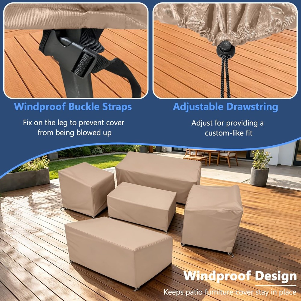 5 Piece Patio Furniture Cover  – Outdoor Furniture Heavy Duty Bewertung und Preis