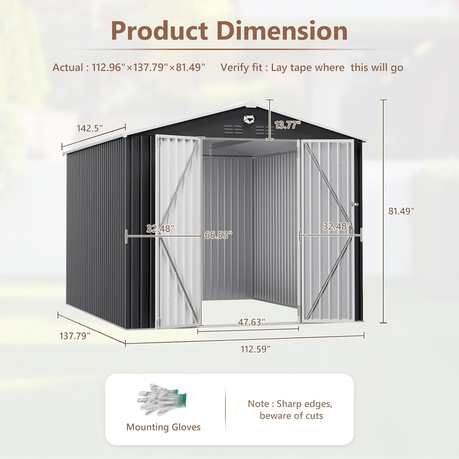 10x12 FT Metal Outdoor Storage – Outdoor Furniture With Storage Bewertung und Preis