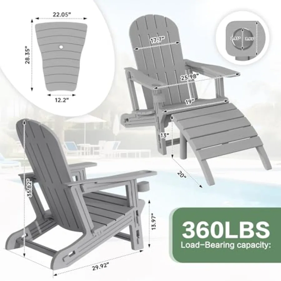Outdoor Adirondack Chair Set o – Outdoor Furniture Hdpe Bewertung und Preis