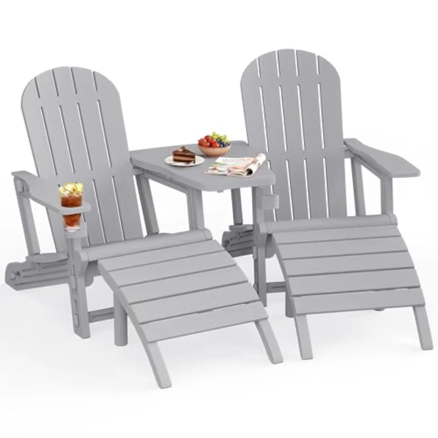 Outdoor Adirondack Chair Set o – Outdoor Furniture Hdpe Bewertung und Preis