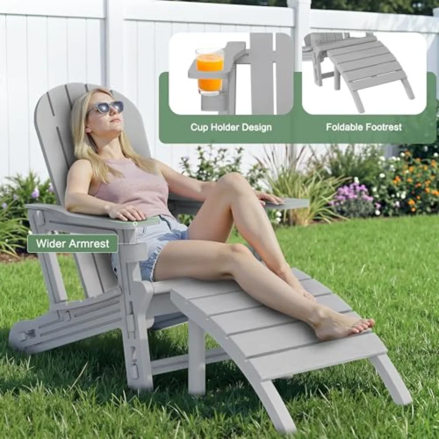 Outdoor Adirondack Chair Set o – Outdoor Furniture Hdpe Bewertung und Preis