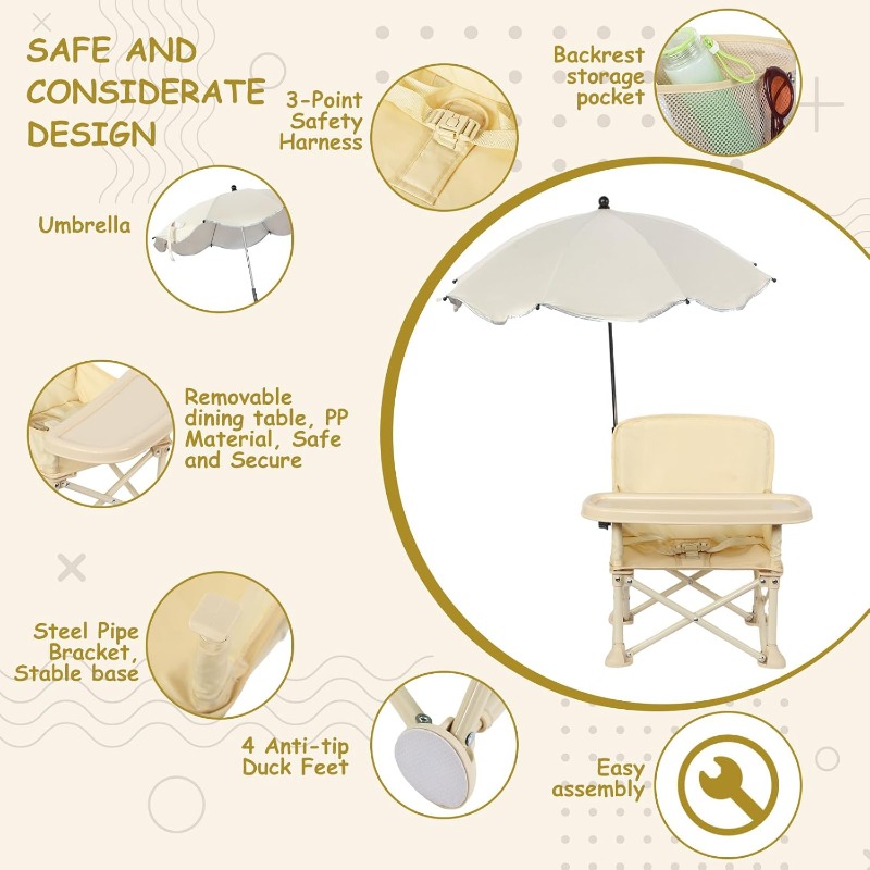 Baby Outdoor Beach Chair with  – Outdoor Furniture Usa Bewertung und Preis