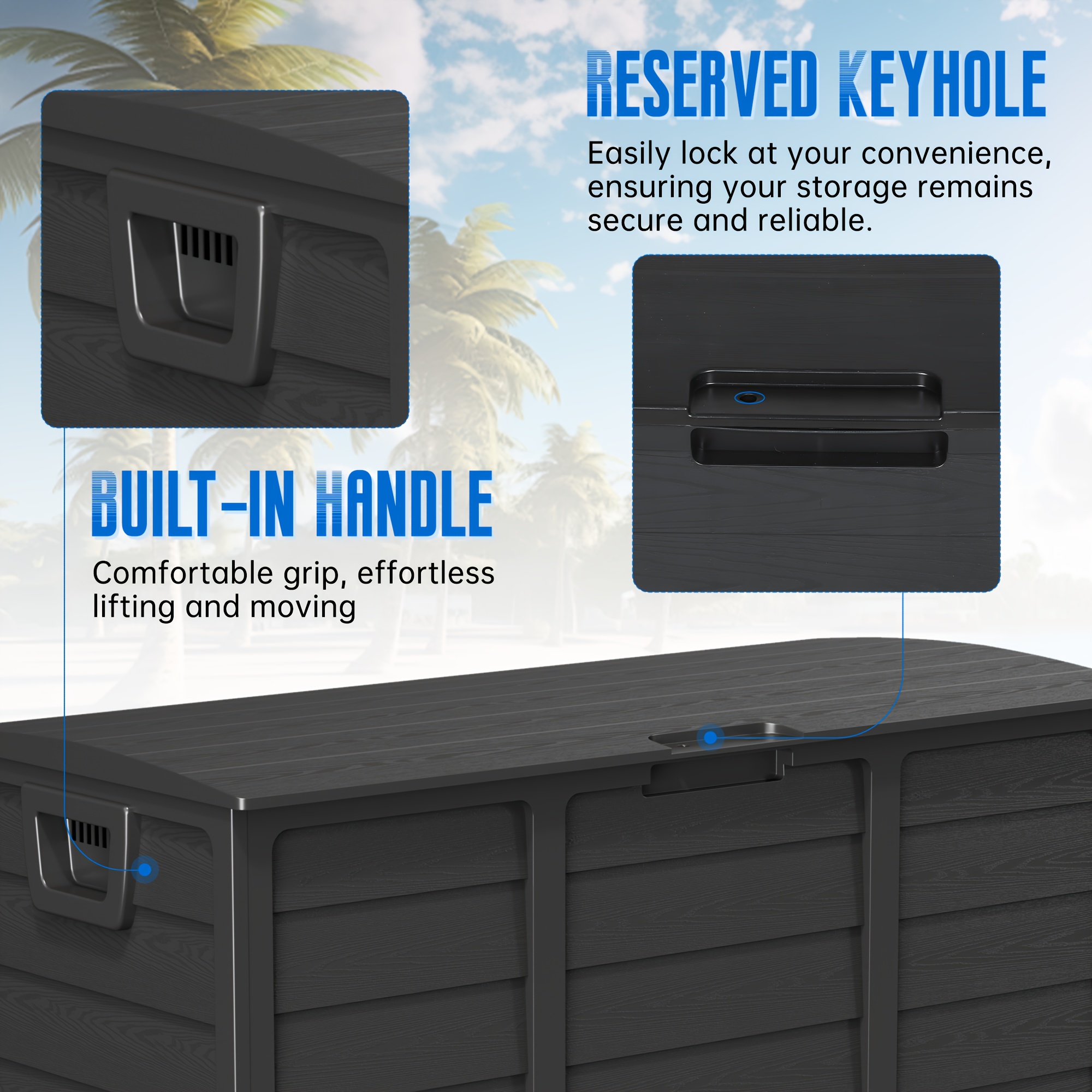 Weatherproof Resin Storage, 75 – Outdoor Furniture With Storage Bewertung und Preis