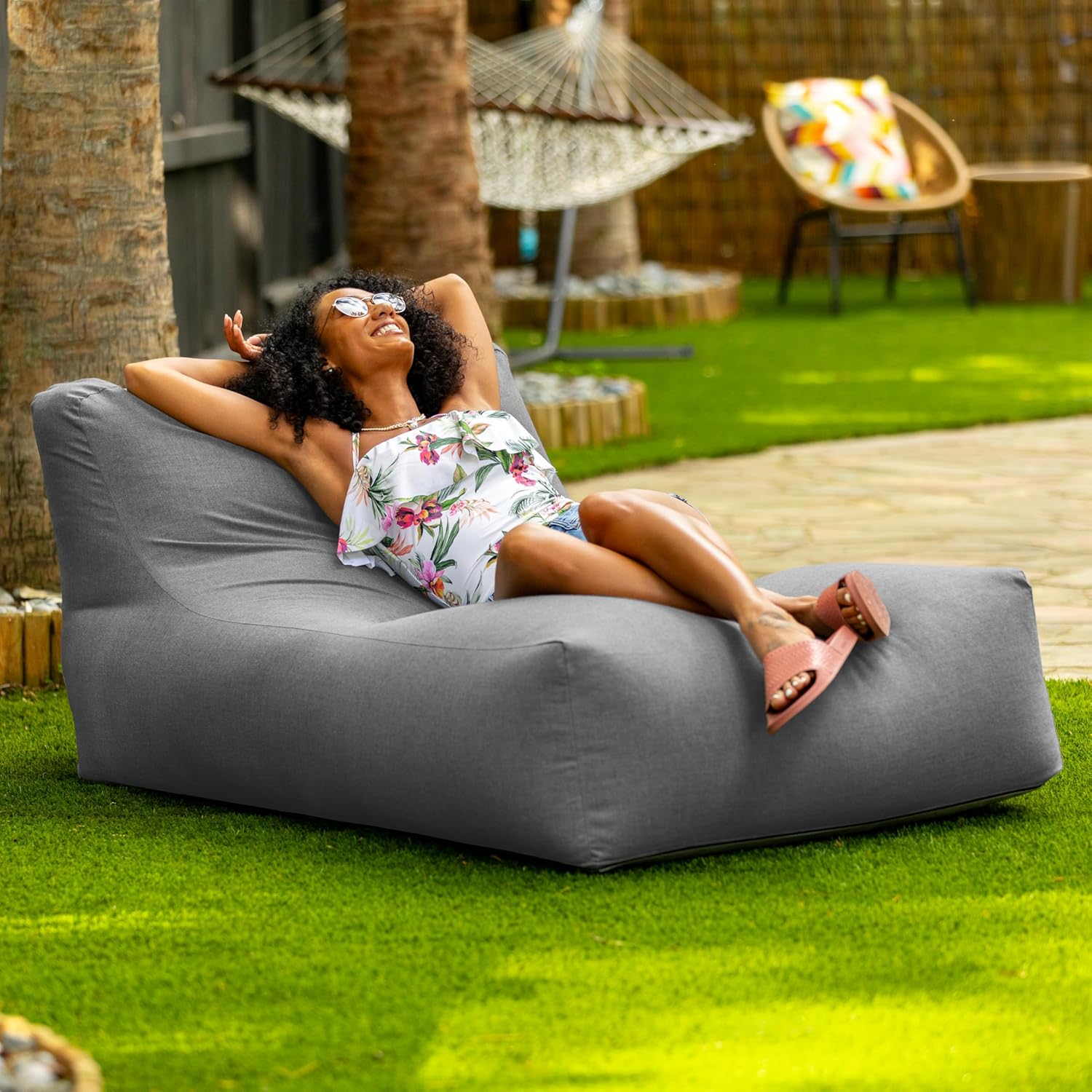 Outdoor Giant Chaise Lounger C – Outdoor Furniture No Cushions Bewertung und Preis