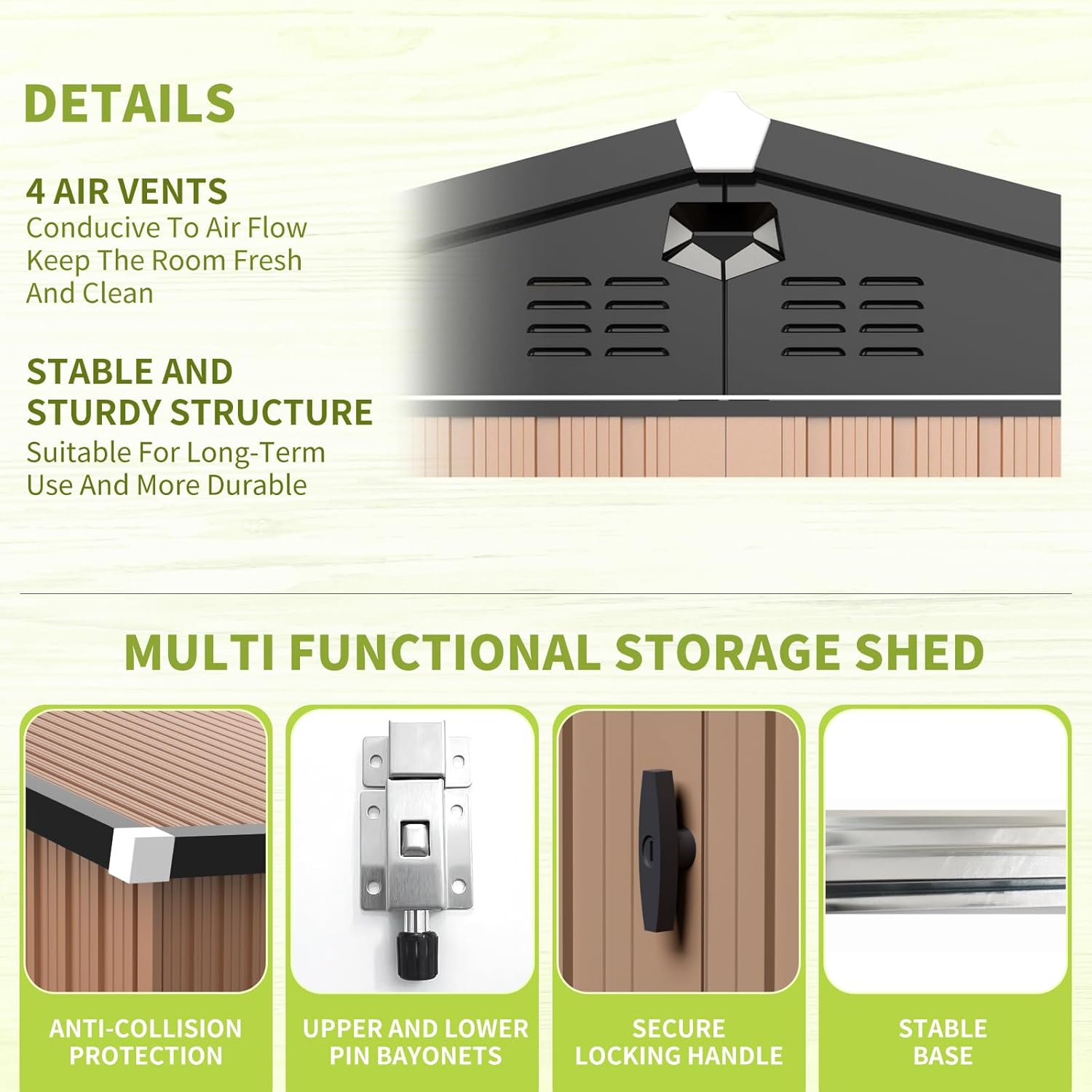 Metal Storage Shed,Outdoor Sto – Outdoor Furniture With Storage Bewertung und Preis