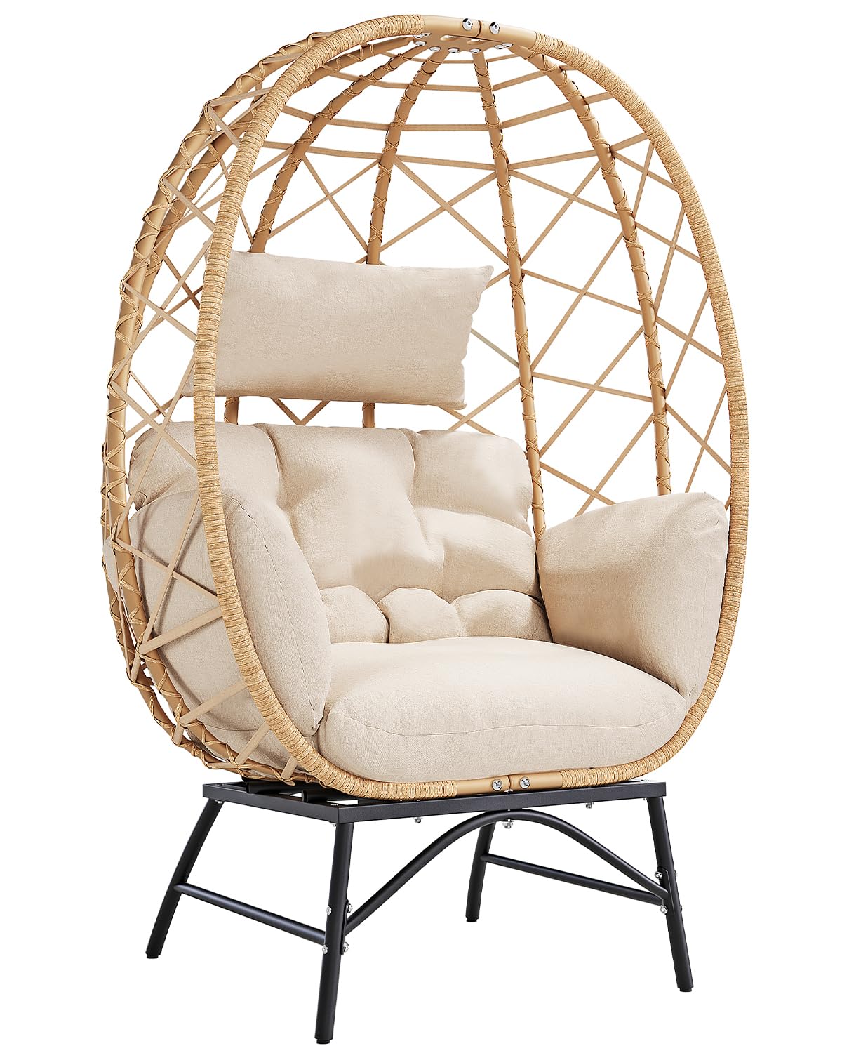 Wicker Egg Chair Outdoor, Over – Outdoor Furniture No Cushions Bewertung und Preis