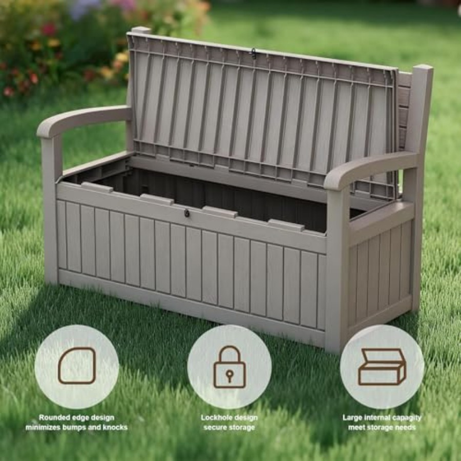 80 Gallon Outdoor Storage Benc – Outdoor Furniture No Cushions Bewertung und Preis