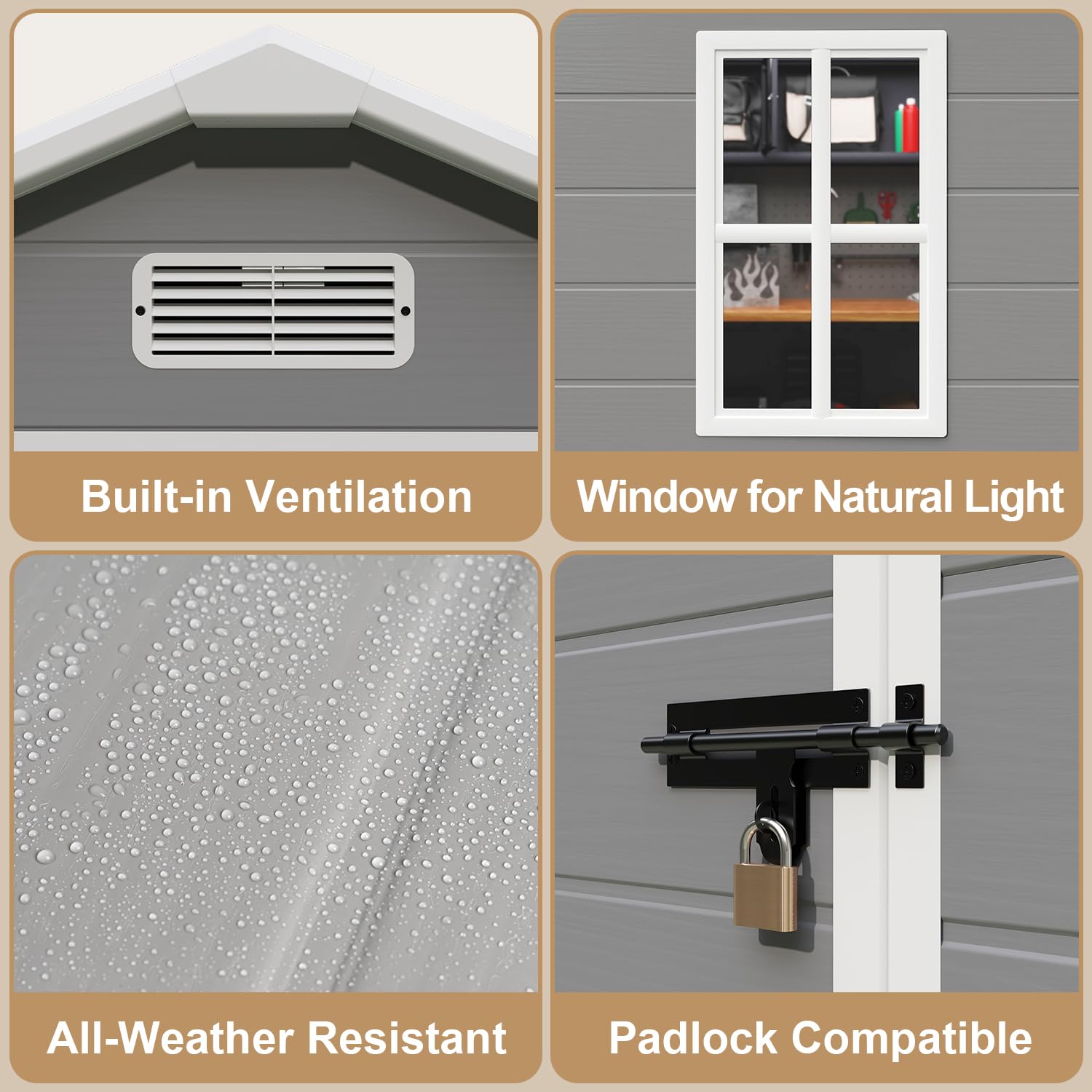 All-Weather Resin Outdoor Stor – Outdoor Furniture With Storage Bewertung und Preis