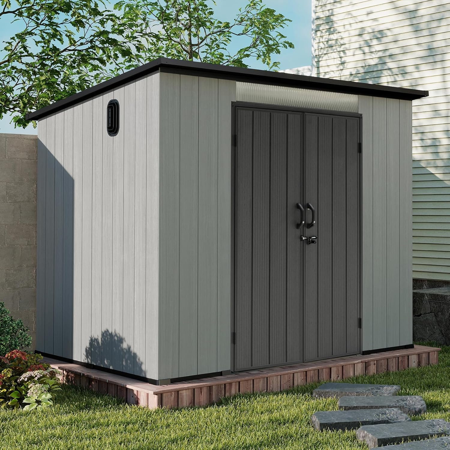 Domi 6x9FT Resin Outdoor Stora – Outdoor Furniture With Storage Bewertung und Preis