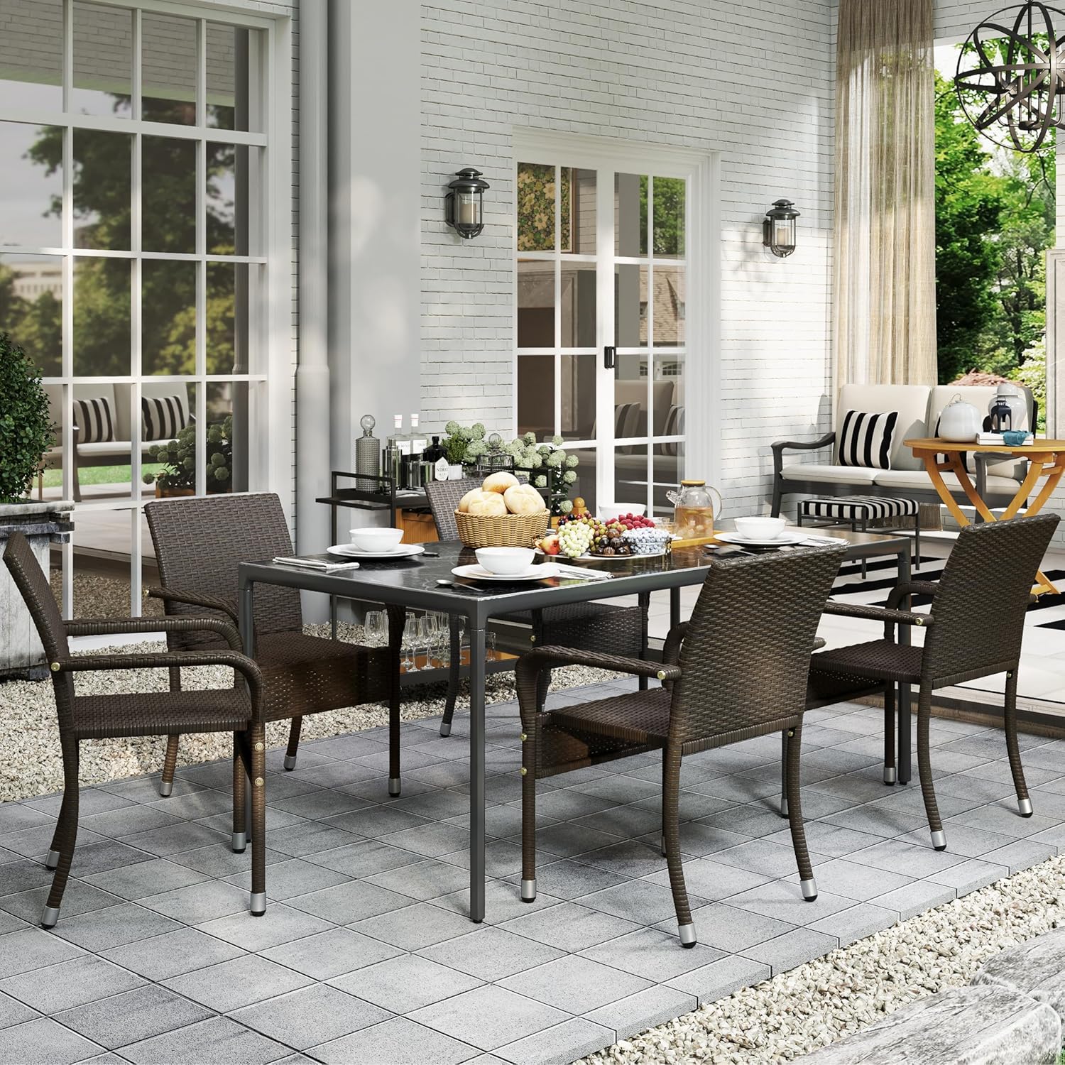 Stackable Outdoor Rattan Dinin – Outdoor Furniture Hdpe Bewertung und Preis