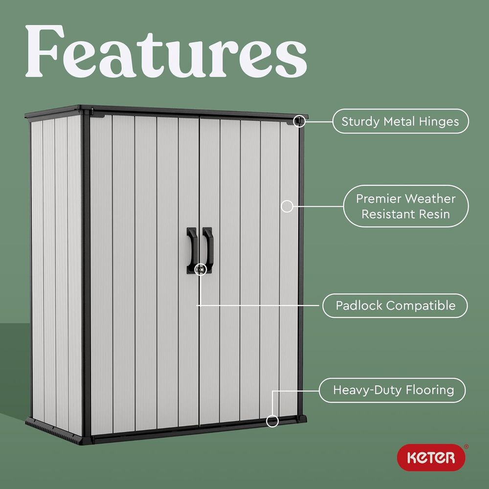 Resin Outdoor Storage Shed, 4. – Outdoor Furniture With Storage Bewertung und Preis