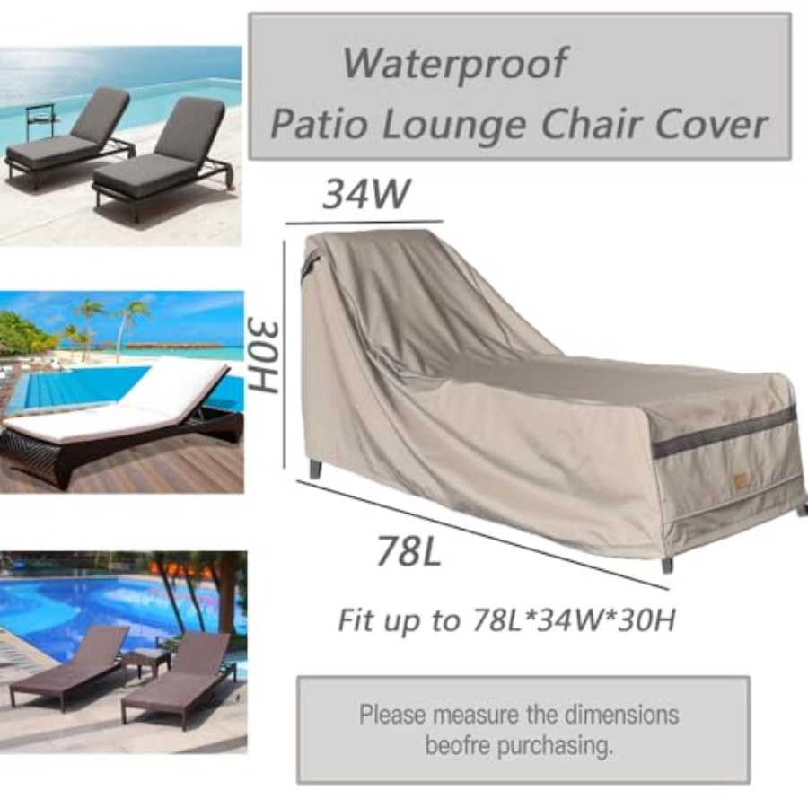 Patio Chaise Lounge Cover Wate – Outdoor Furniture Heavy Duty Bewertung und Preis