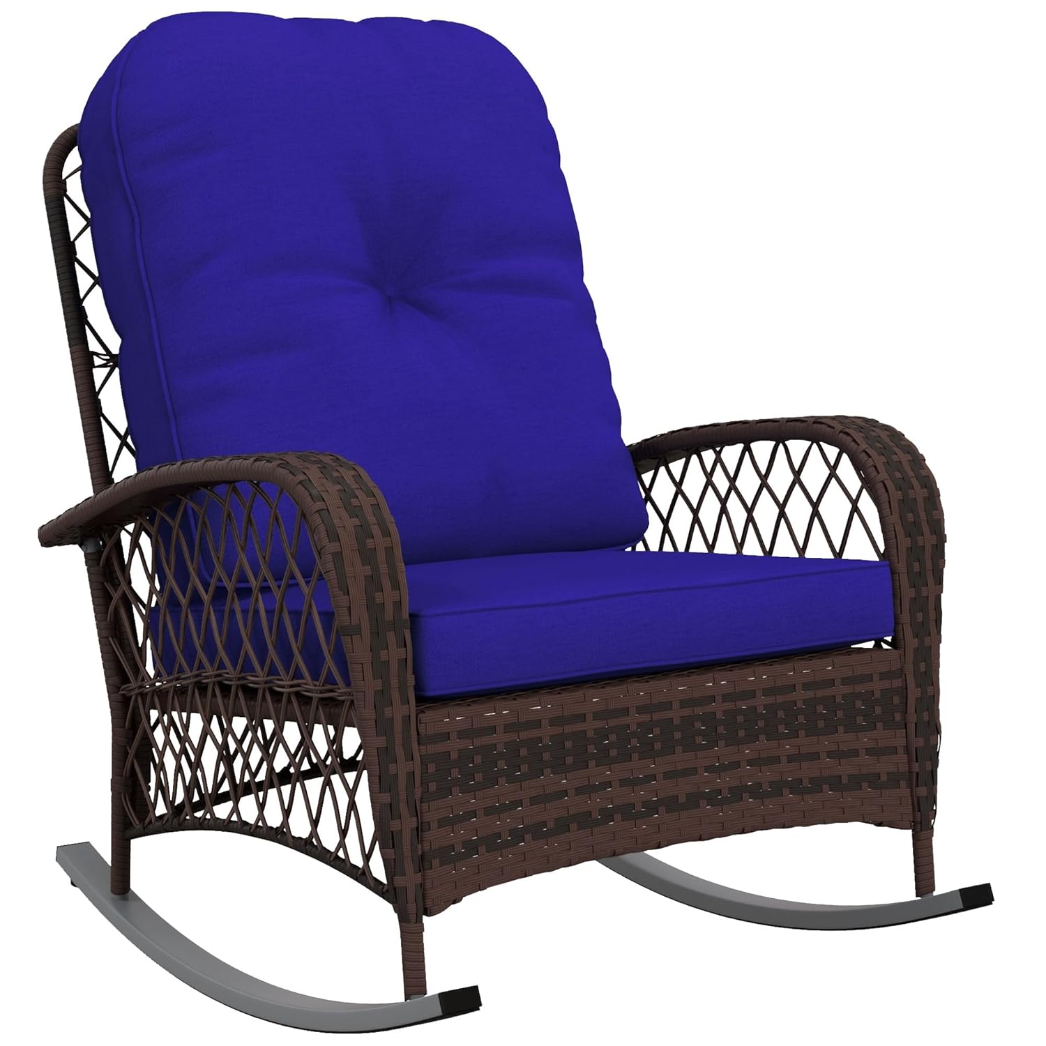 Outdoor Wicker Rocking Chair w – Outdoor Furniture No Cushions Bewertung und Preis