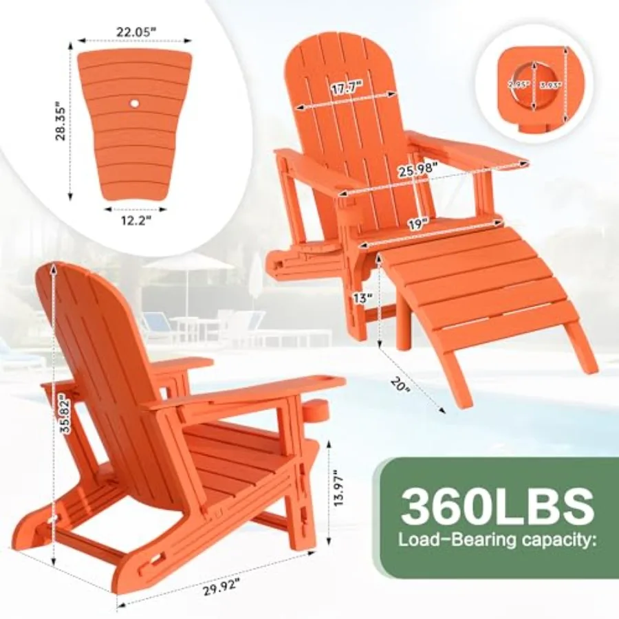 Outdoor Adirondack chair set o – Outdoor Furniture Hdpe Bewertung und Preis