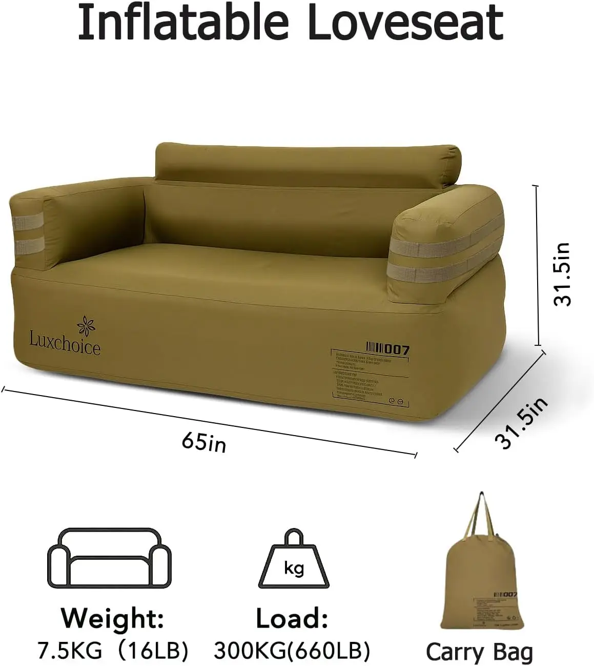 Portable Inflatable Couch for  – Outdoor Furniture Durable Bewertung und Preis