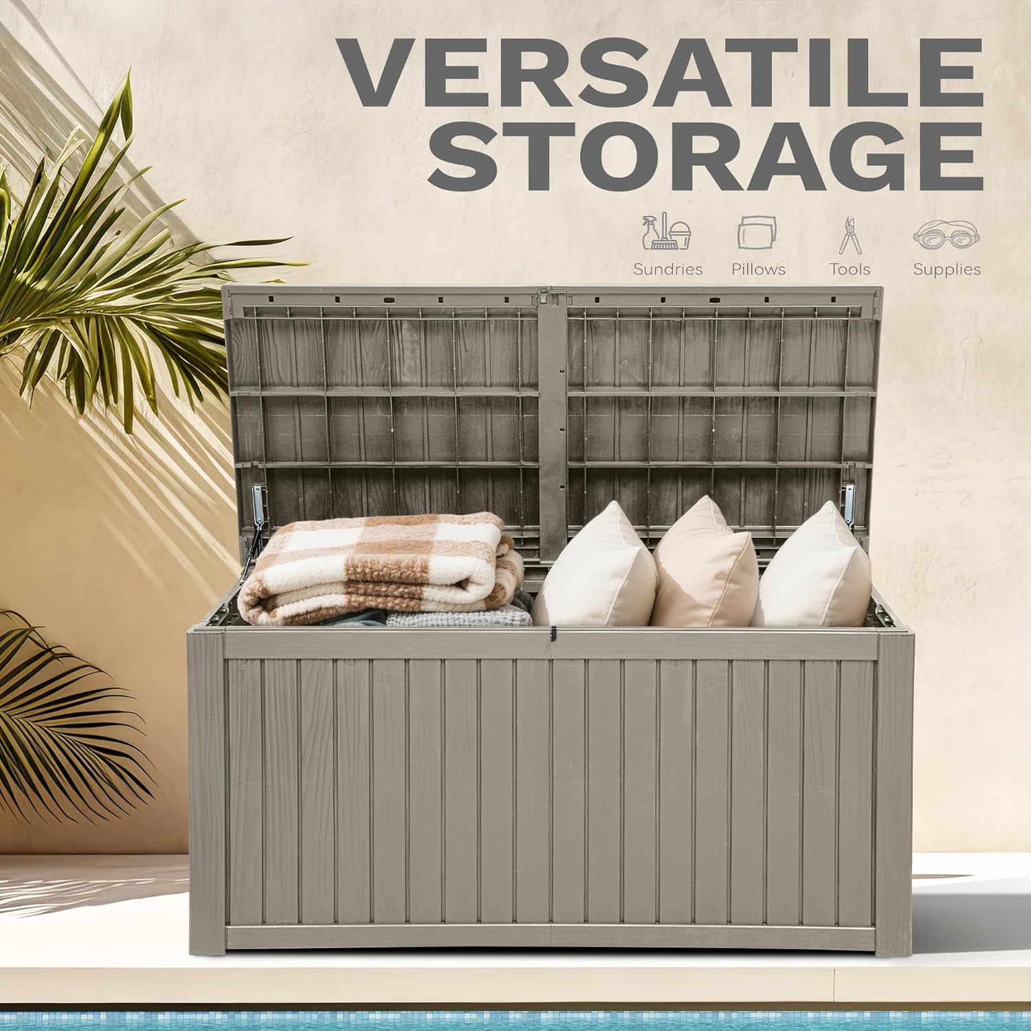 220 Gallon Extra-Large Patio D – Outdoor Furniture With Storage Bewertung und Preis