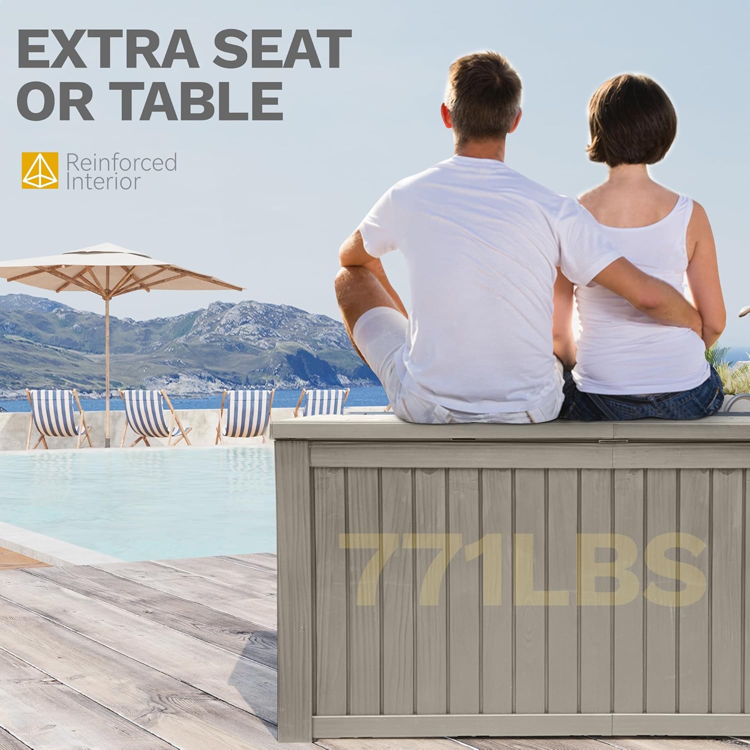 220 Gallon Extra-Large Patio D – Outdoor Furniture With Storage Bewertung und Preis