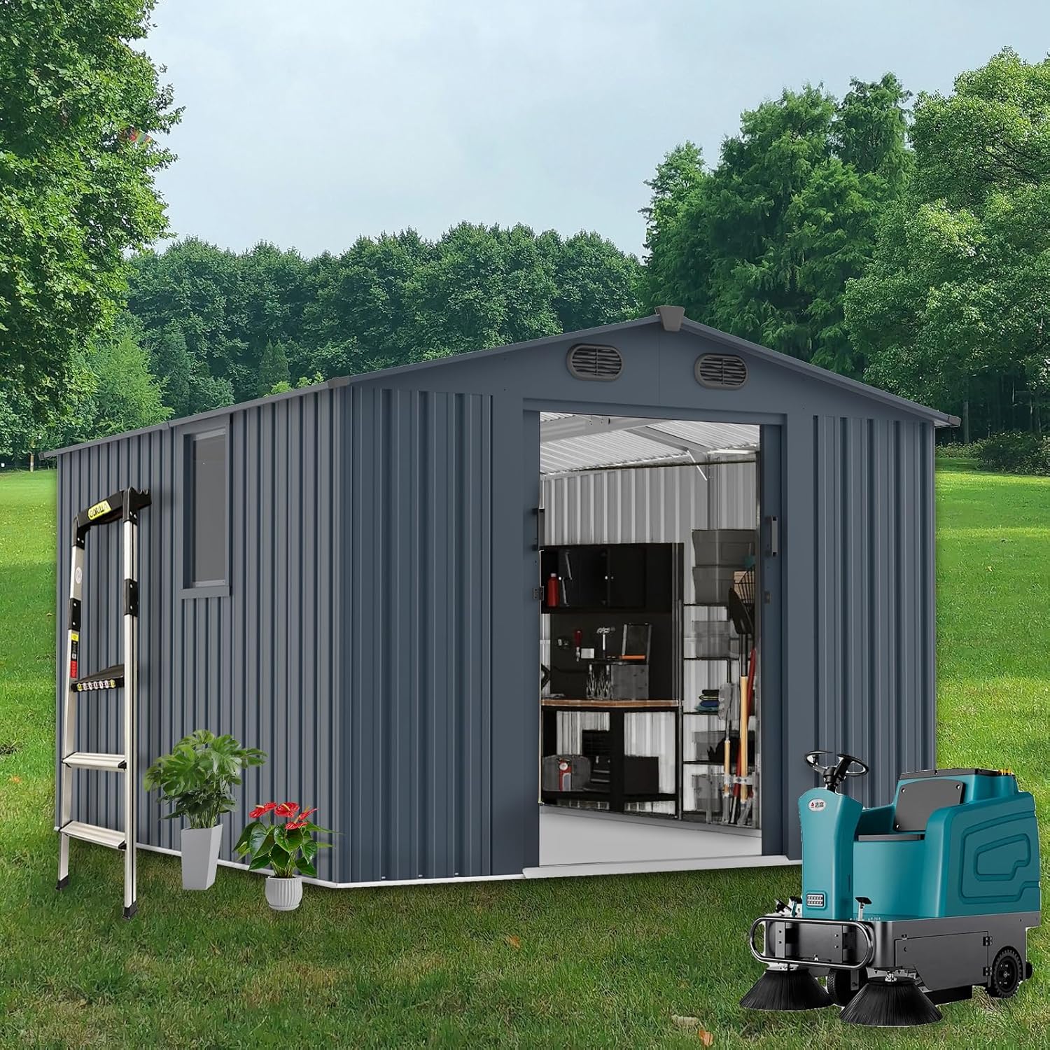 Outdoor Storage Shed 8x10 FT w – Outdoor Furniture With Storage Bewertung und Preis