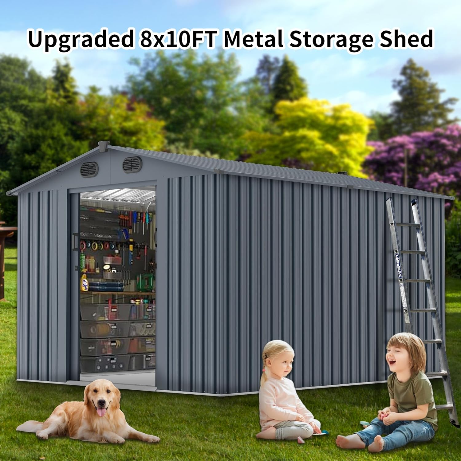 Outdoor Storage Shed 8x10 FT w – Outdoor Furniture With Storage Bewertung und Preis