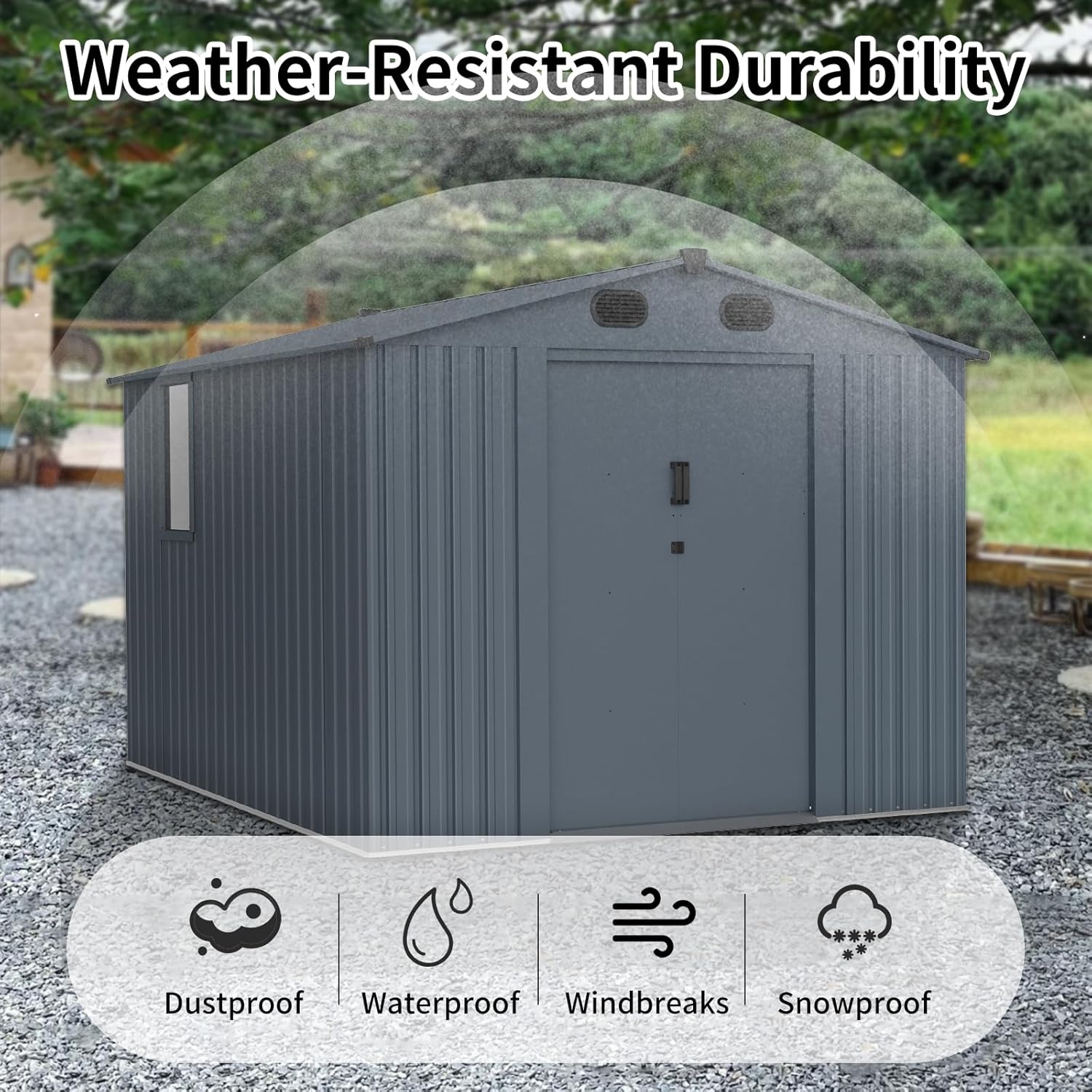 Outdoor Storage Shed 8x10 FT w – Outdoor Furniture With Storage Bewertung und Preis