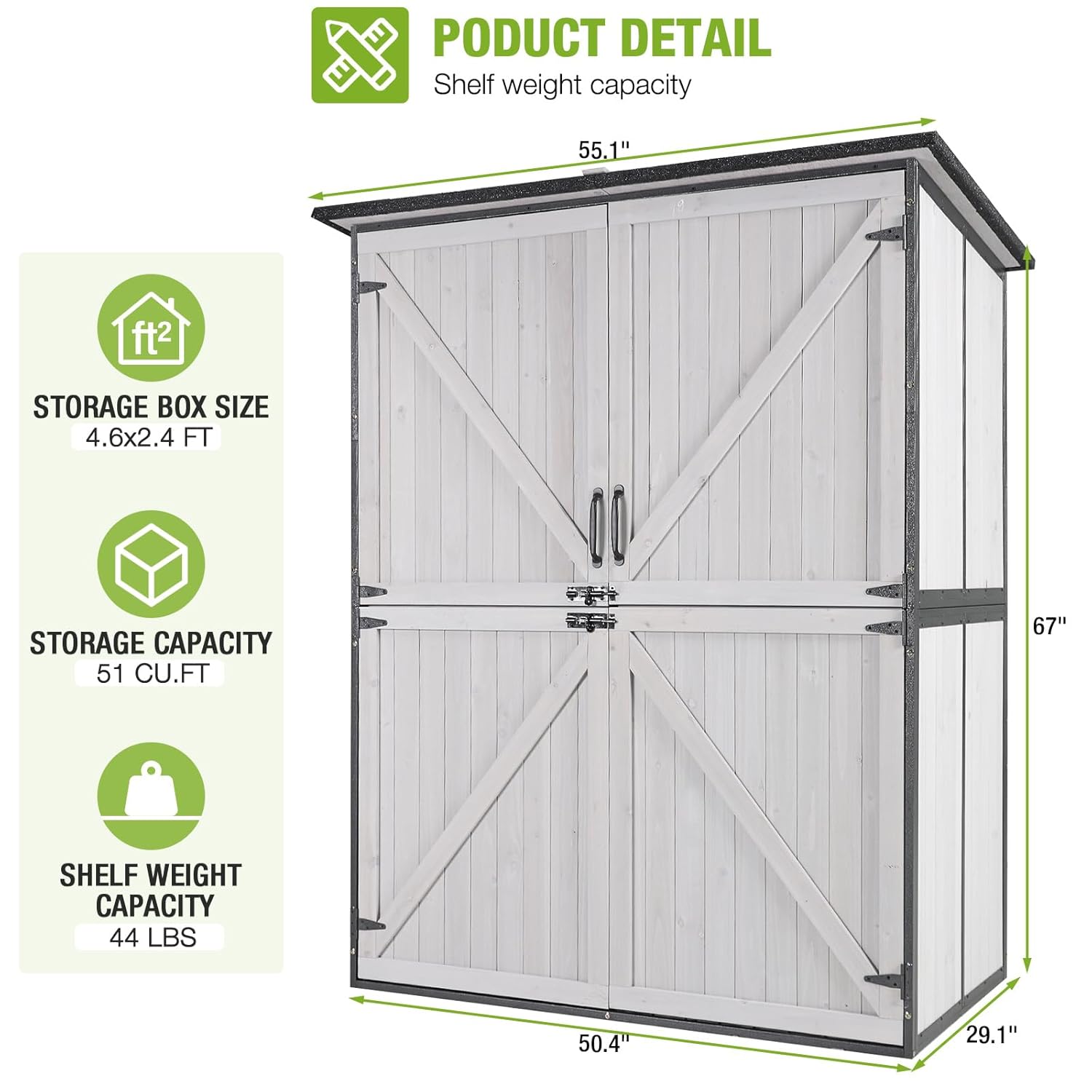 Outdoor Cabinet Storage Shed w – Outdoor Furniture With Storage Bewertung und Preis