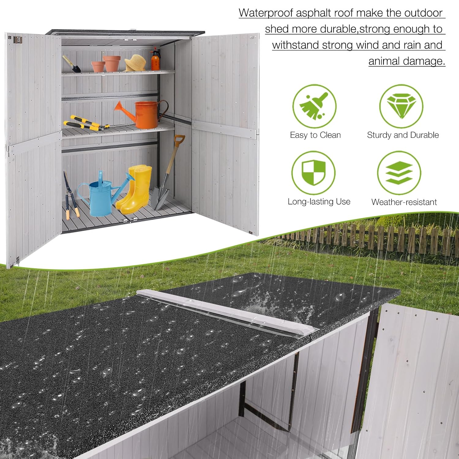 Outdoor Cabinet Storage Shed w – Outdoor Furniture With Storage Bewertung und Preis