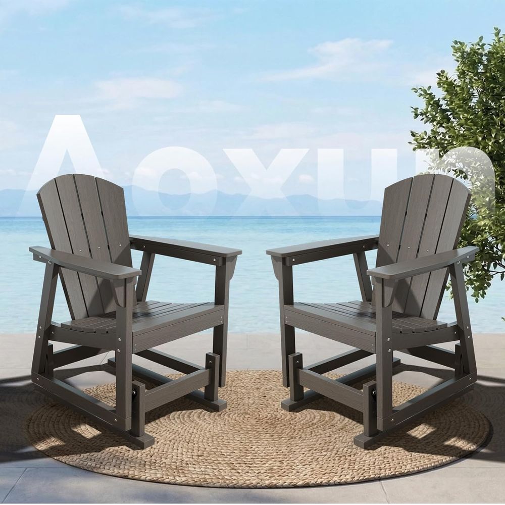 Adirondack Outdoor Rocking Cha – Outdoor Furniture Hdpe Bewertung und Preis