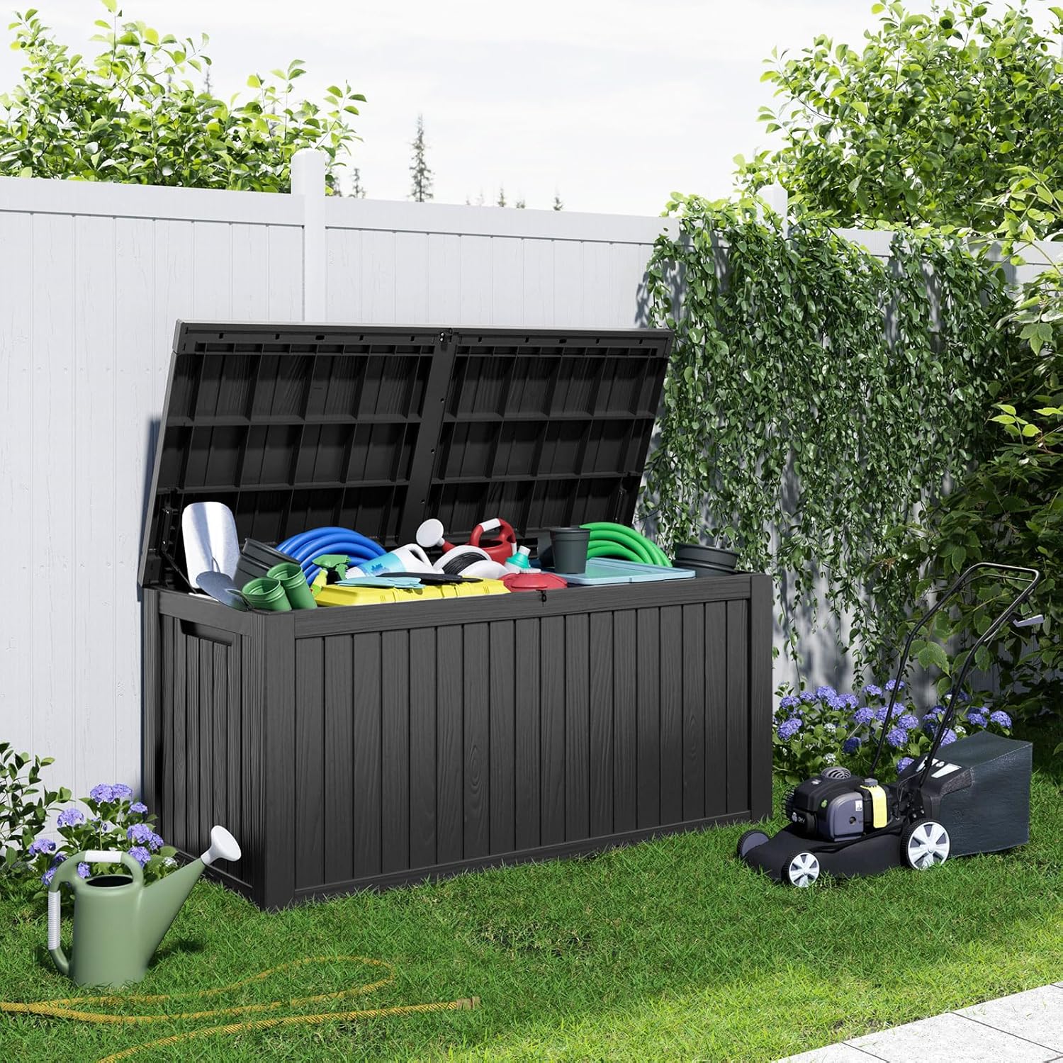 180Gal Lockable Resin Deck Box – Outdoor Furniture With Storage Bewertung und Preis