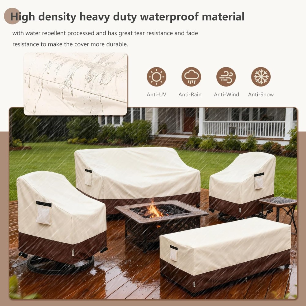 4-Piece Patio Furniture Covers – Outdoor Furniture Heavy Duty Bewertung und Preis