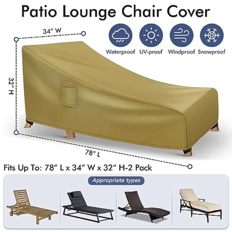 Chaise Lounge Covers Outdoor W – Outdoor Furniture Heavy Duty Bewertung und Preis
